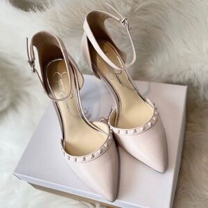 Jessica Simpson Blush Ankle Strap Heels